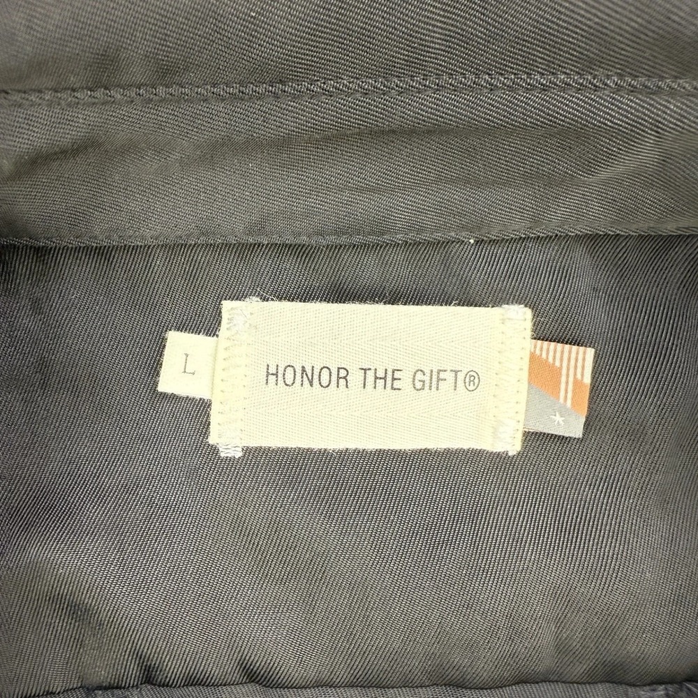 Honor The Gift Mining Shirt Dress Womens Large Black Buckle Utility Streetwear - Picture 4 of 10